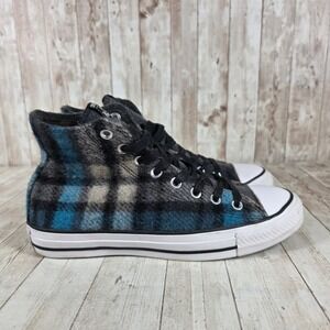 Converse Chuck Taylor All Star Woolrich‎ Plaid High Top Shoes Women's Size 7